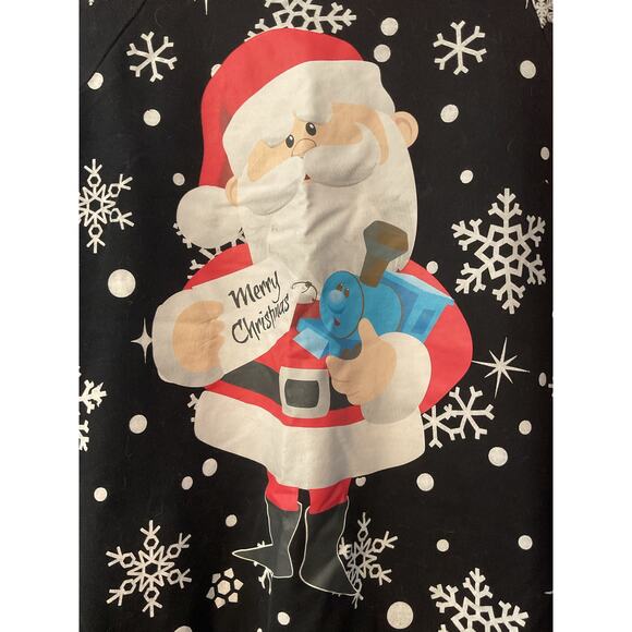 Santa Merry Christmas Sweatshirt Size XL - Picture 2 of 11